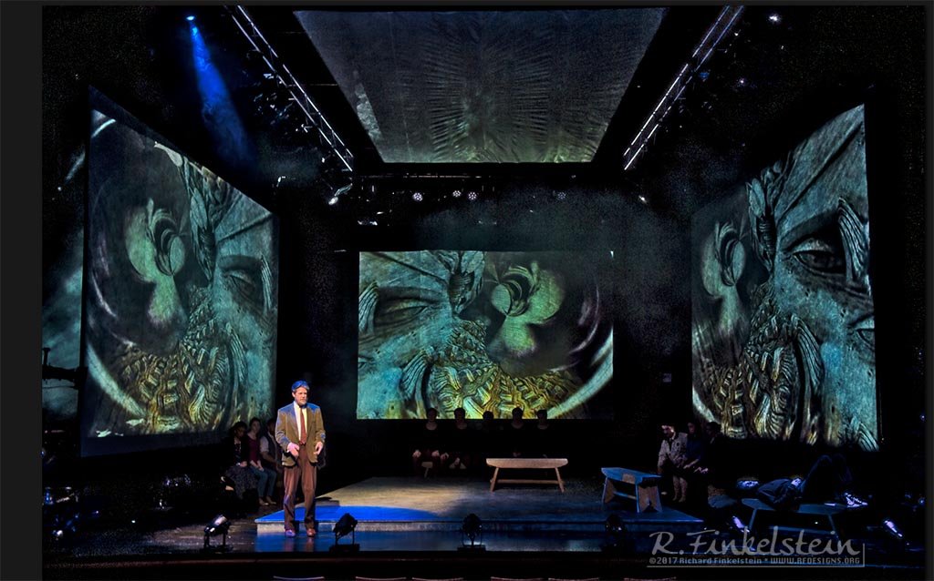 Equus Scenic Design and Projection Design by Richard Finkelstein JMU Theatre